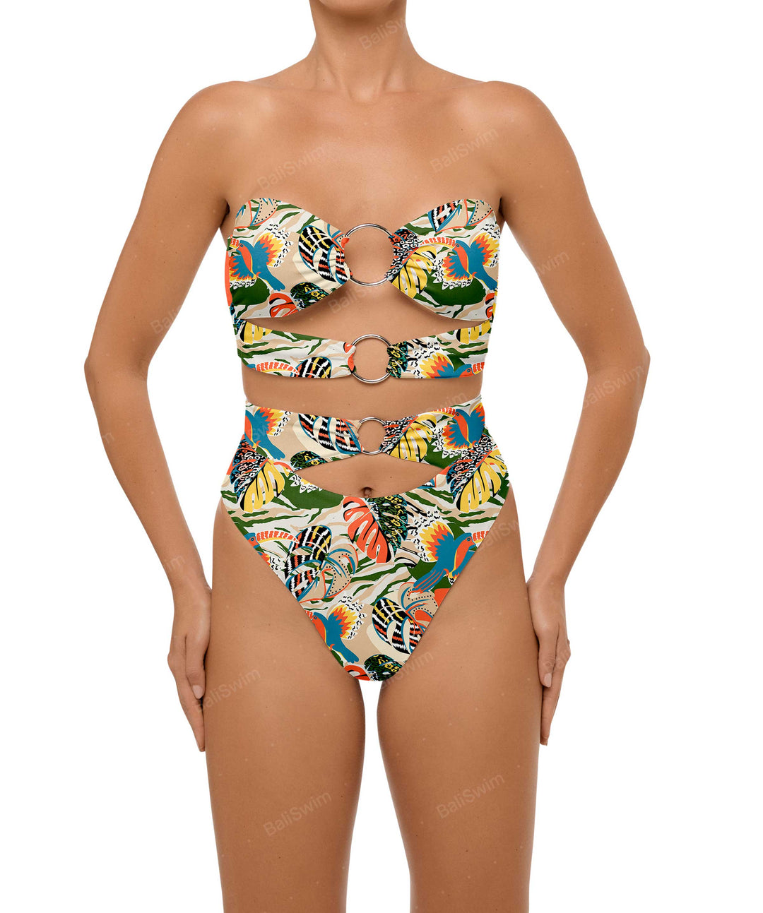 BSWS-T99 O-ring Bandeau Bikini Top