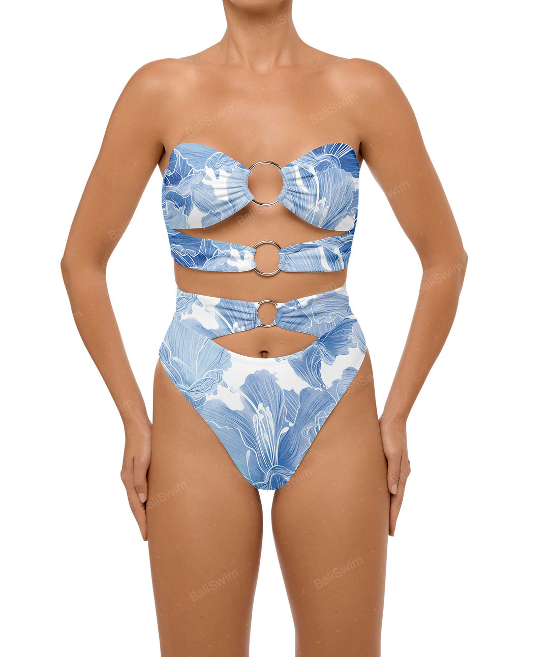 BSWS-T99 O-ring Bandeau Bikini Top