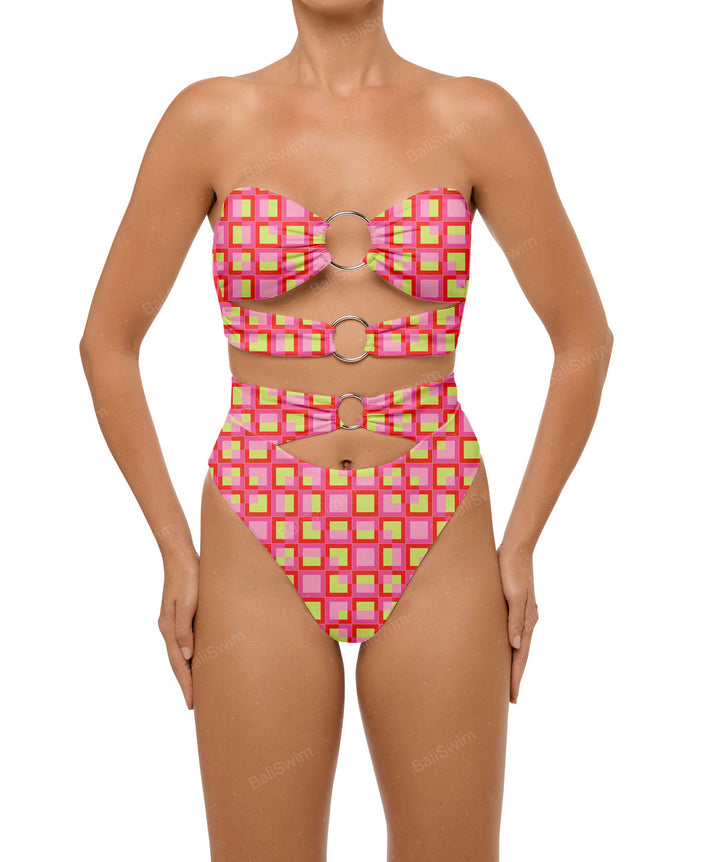 BSWS-B99 O-ring High Rise Bikini Bottom