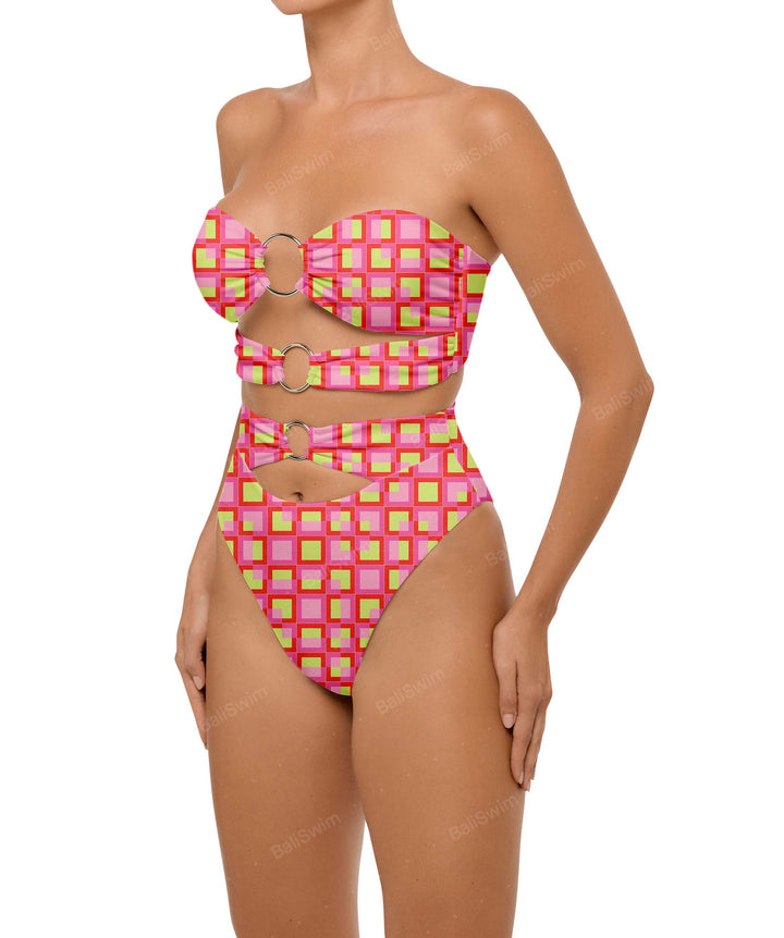 BSWS-B99 O-ring High Rise Bikini Bottom