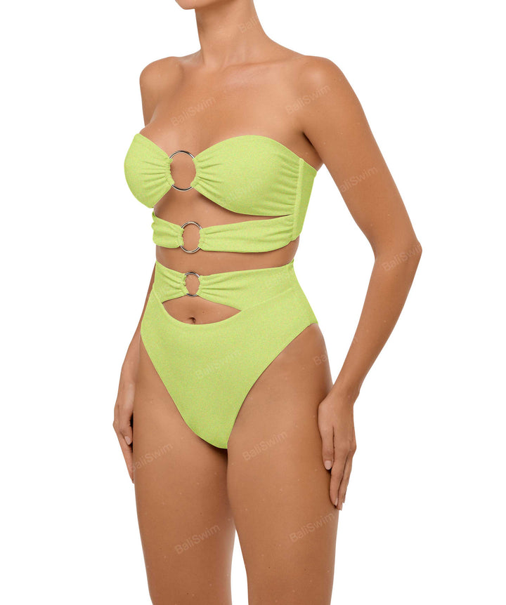 BSWS-B99 O-ring High Rise Bikini Bottom