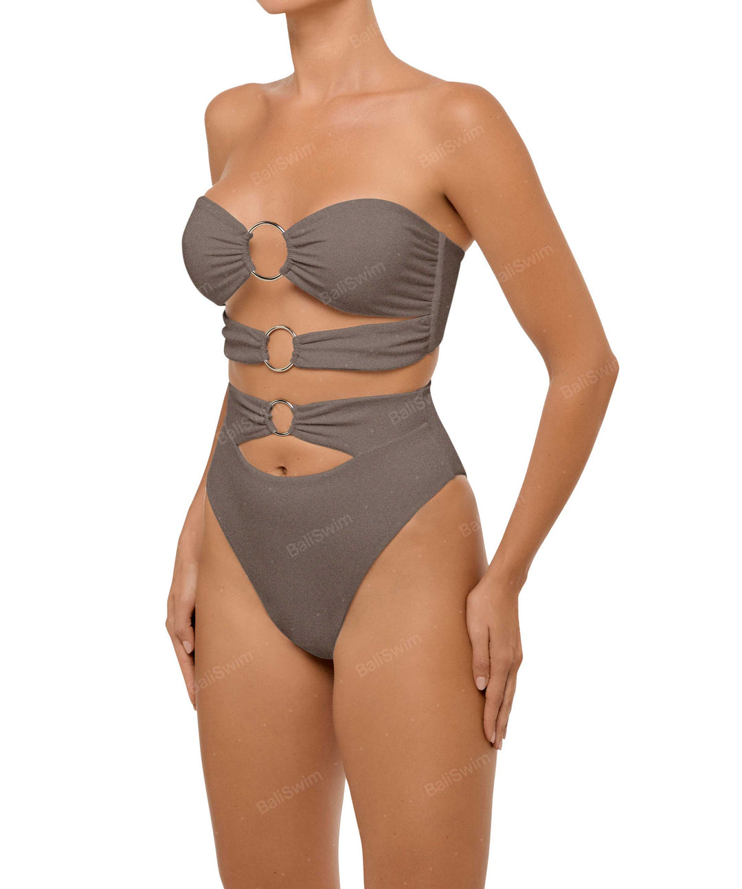 BSWS-T99 O-ring Bandeau Bikini Top