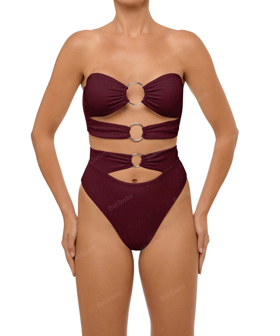 BSWS-T99 O-ring Bandeau Bikini Top