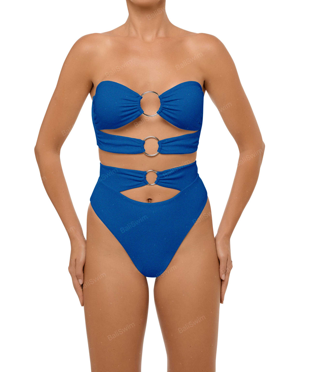 BSWS-B99 O-ring High Rise Bikini Bottom