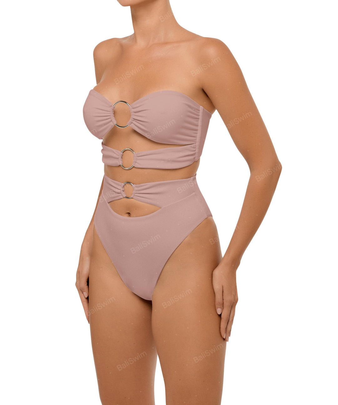 BSWS-T99 O-ring Bandeau Bikini Top