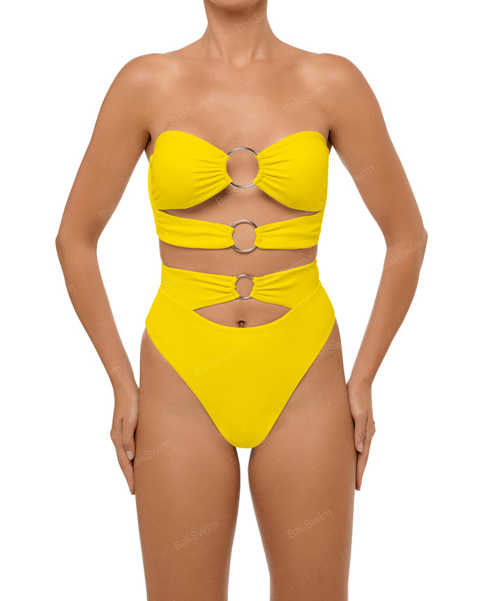 BSWS-B99 O-ring High Rise Bikini Bottom