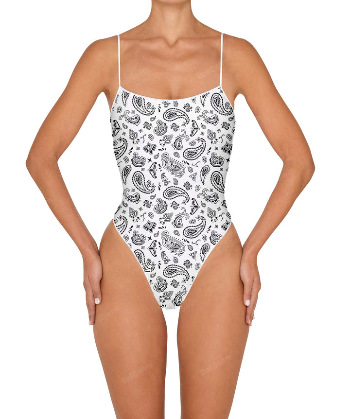 BSWS-S78 Corded Square Neck One Piece