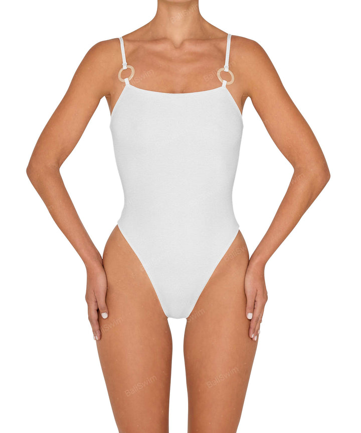 BSWS-S79 Square Neck One Piece With Rings
