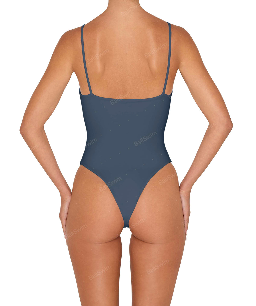 BSWS-S79 Square Neck One Piece With Rings