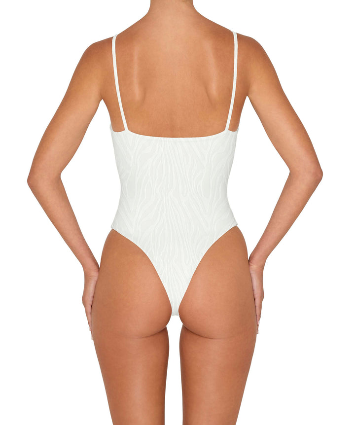 BSWS-S79 Square Neck One Piece With Rings