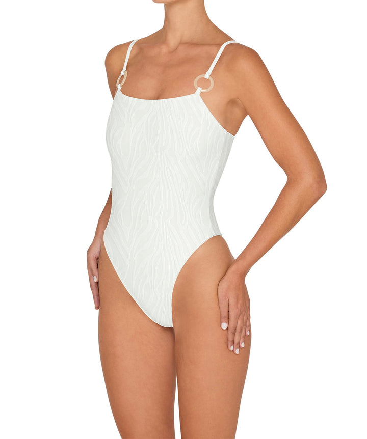 BSWS-S79 Square Neck One Piece With Rings