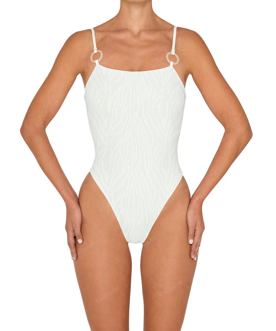 BSWS-S79 Square Neck One Piece With Rings