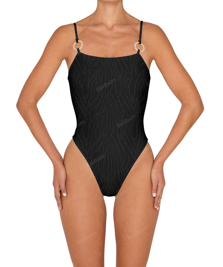 BSWS-S79 Square Neck One Piece With Rings