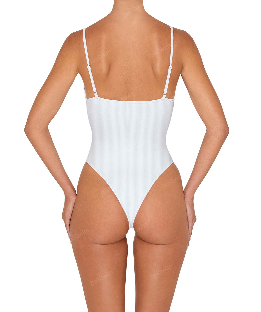 BSWS-S84 Binded Plunge Neck One Piece