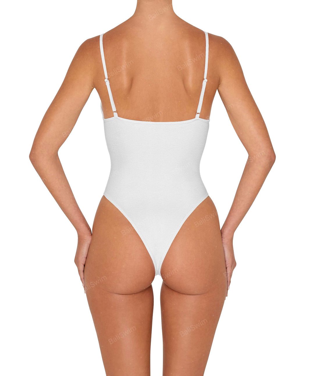 BSWS-S84 Binded Plunge Neck One Piece