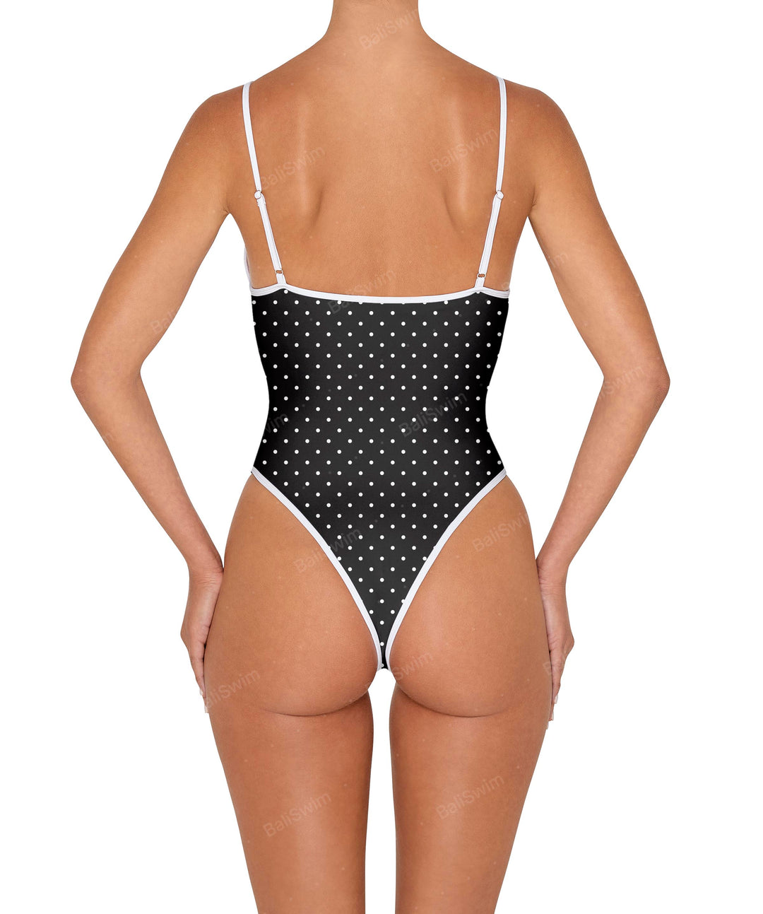 BSWS-S84 Binded Plunge Neck One Piece