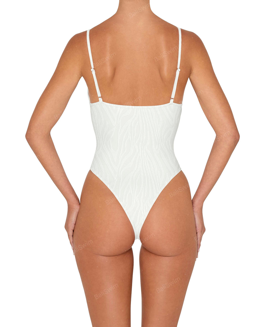 BSWS-S84 Binded Plunge Neck One Piece