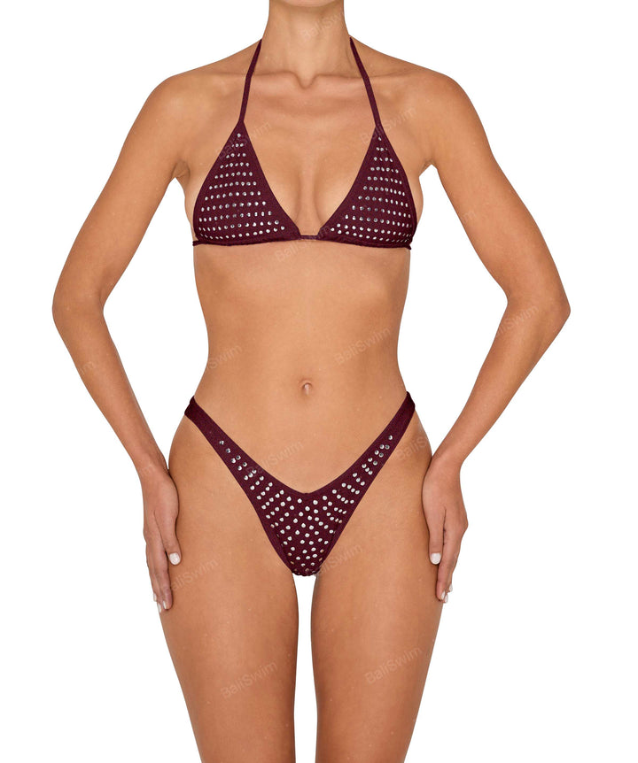 BSWS-B148 Studded Cheeky V-Cut Bottom