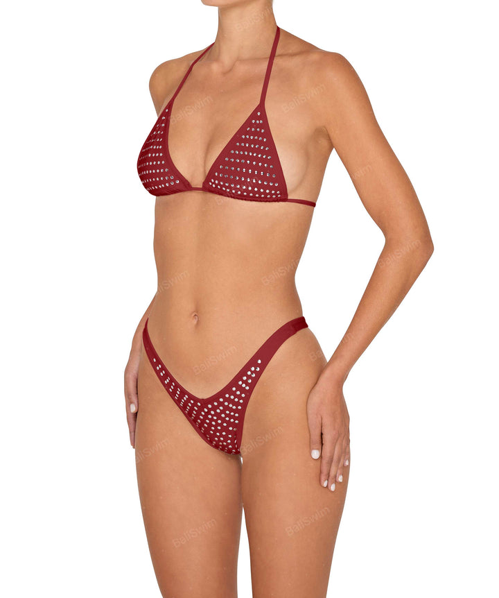 BSWS-B148 Studded Cheeky V-Cut Bottom