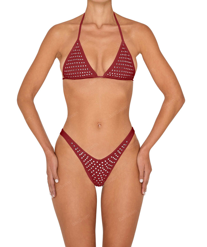 BSWS-B148 Studded Cheeky V-Cut Bottom