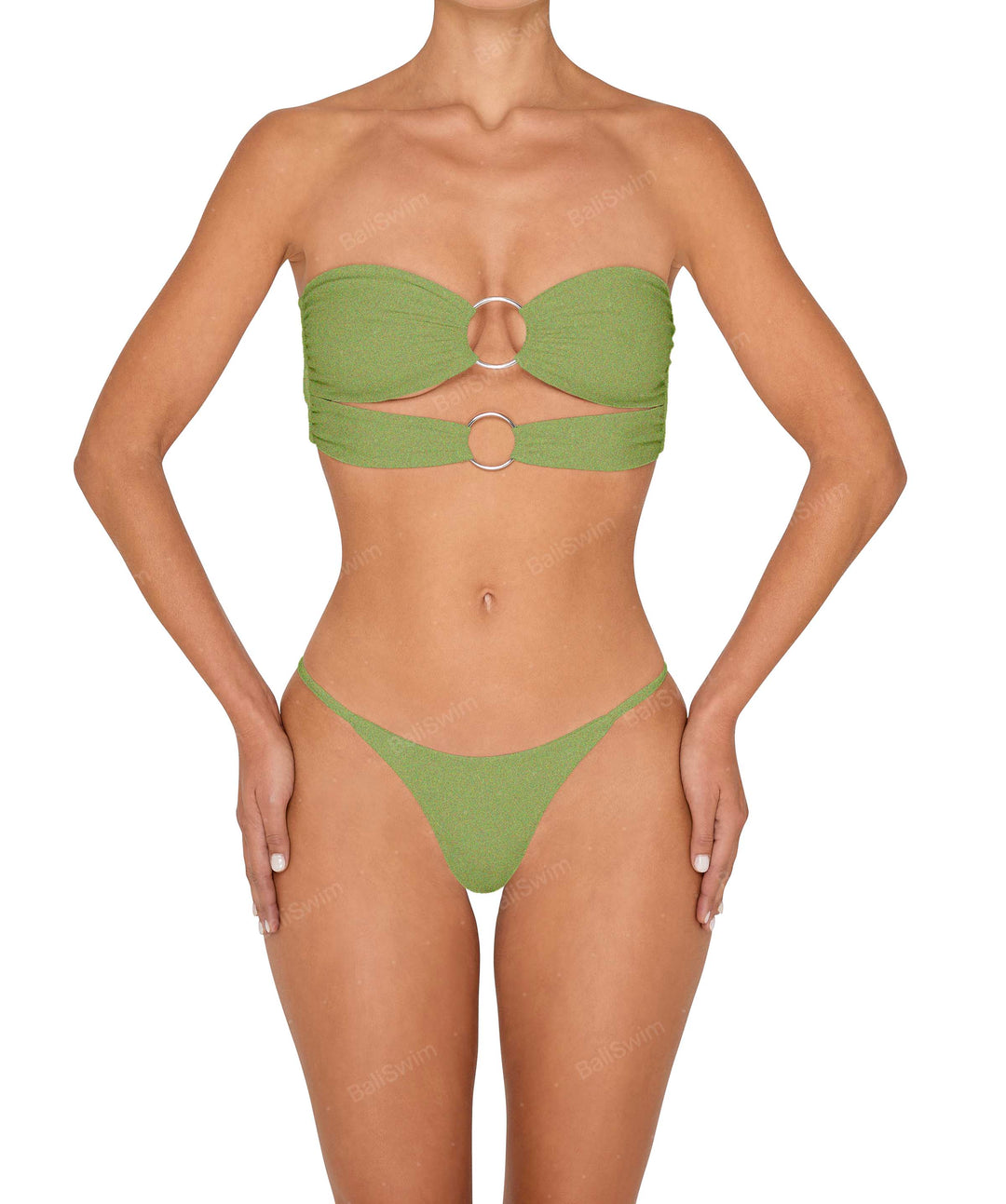 BSWS-B149 Curved Waist High Leg Bottom