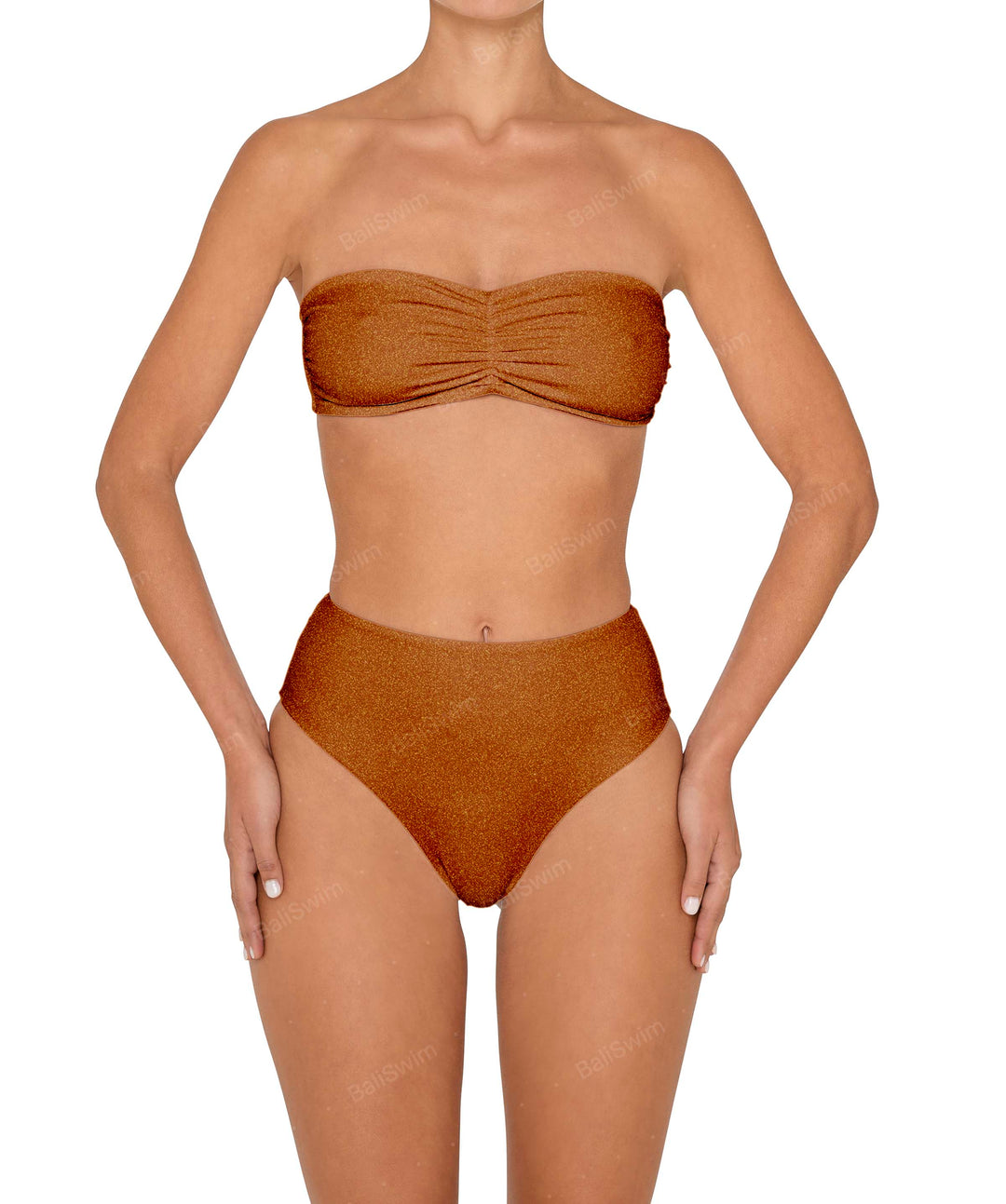 BSWS-T152 Ruched Bandeau Top