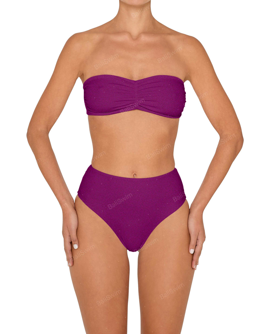 BSWS-T152 Ruched Bandeau Top