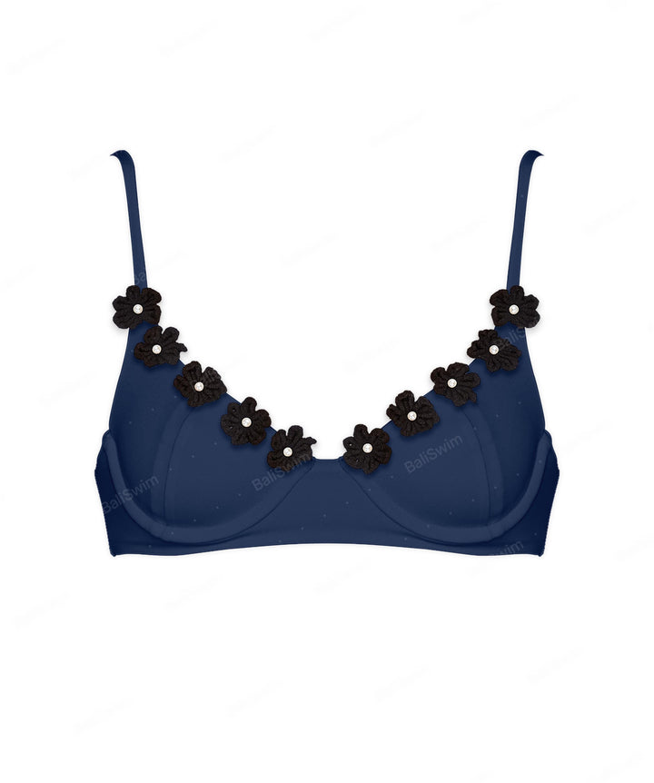 BSWS-T147 Underwire Top With Flower Crochet