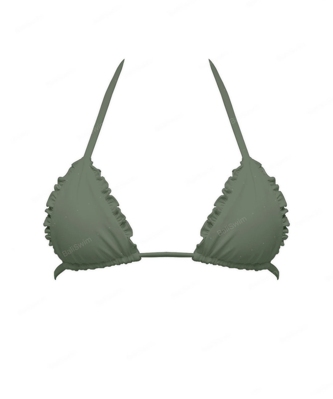 BSWS-T130 Ruffle Triangle Bikini Top