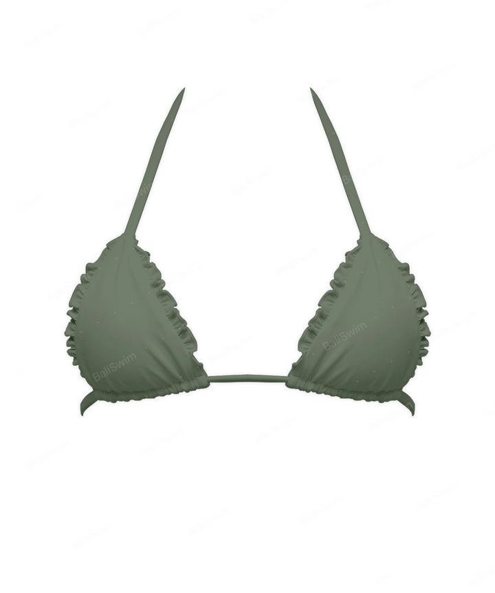 BSWS-T130 Ruffle Triangle Bikini Top