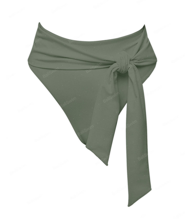 BSWS-B106 Waist Tie High Rise Bikini Bottom