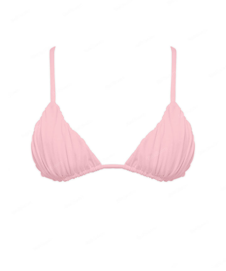 BSWS-T104 Pleated Triangle Bikini Top