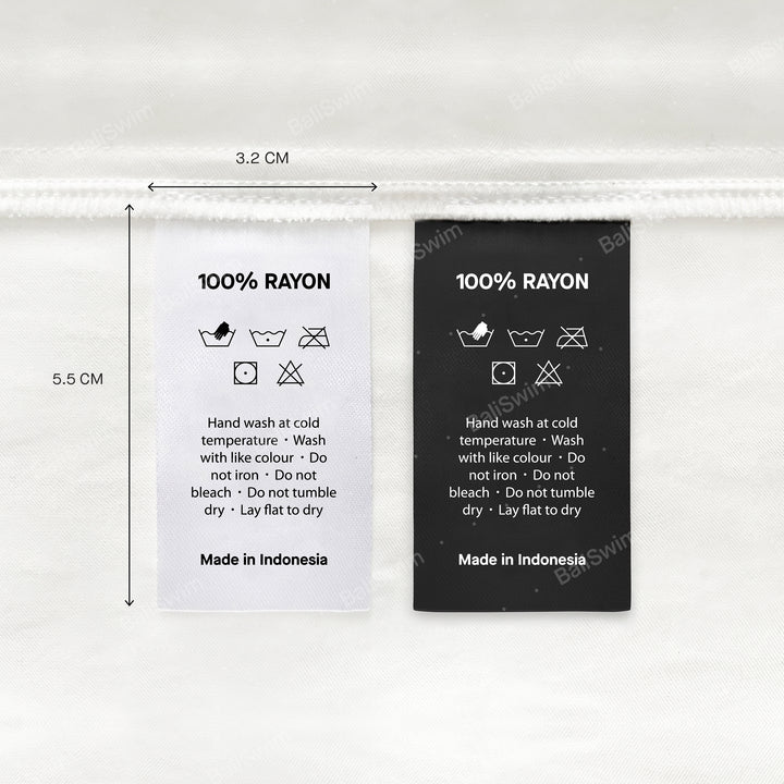 Sateen Tape Care Instruction