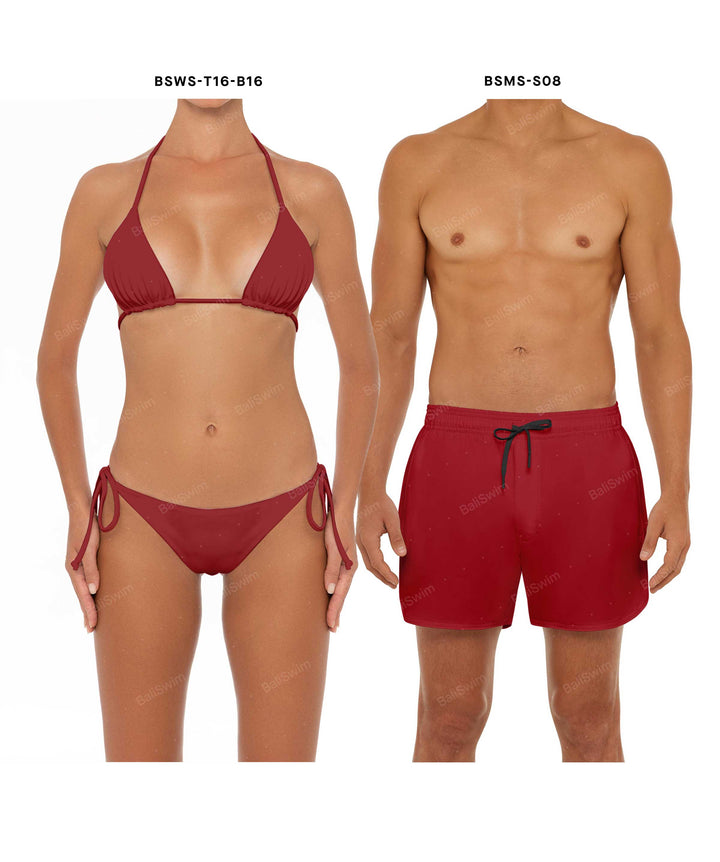 Couple Swim Set BSWS-T16-B16 & BSMS-S08