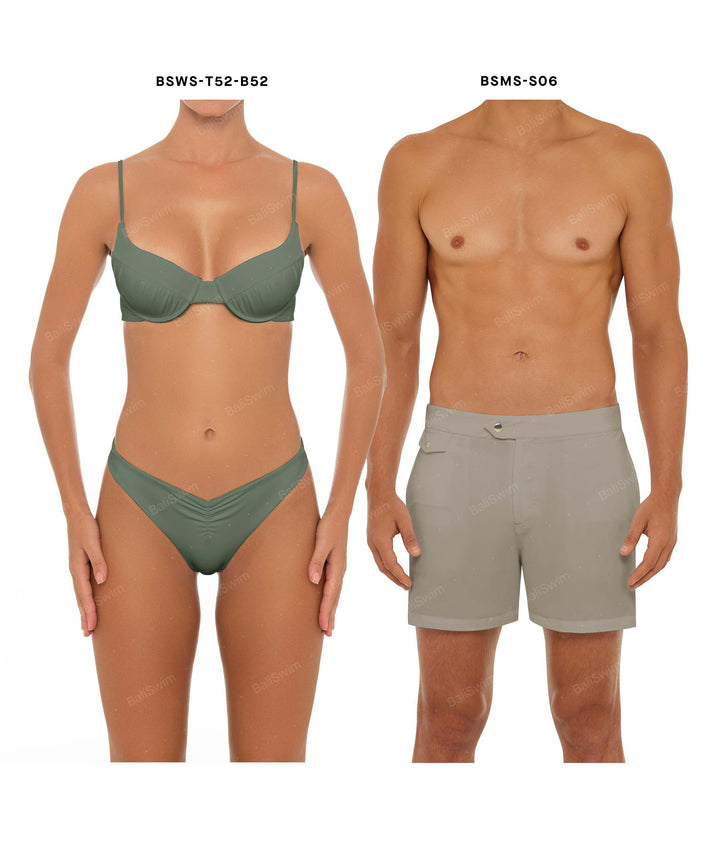 Couple Swim Set BSWS-T52-B52 & BSMS-S06