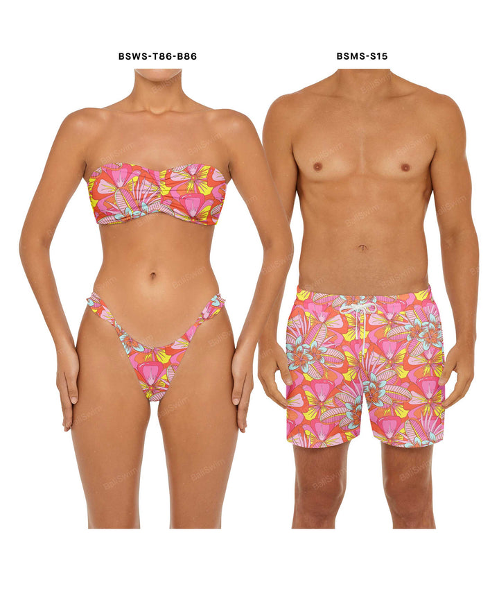 Couple Swim Set BSWS-T86-B86 & BSMS-S15