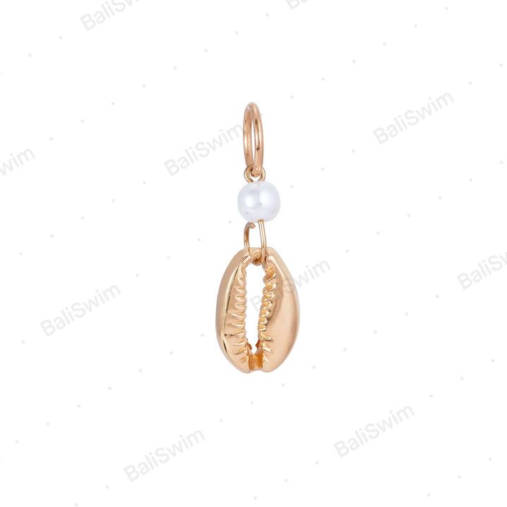 BC-04 Pearl Conch Shell Bikini Charm