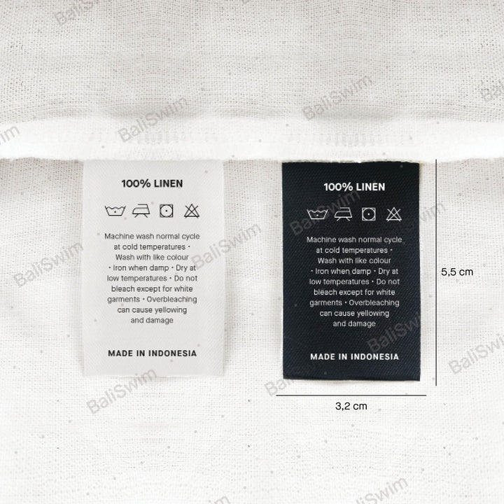 Sateen Tape Care Instruction