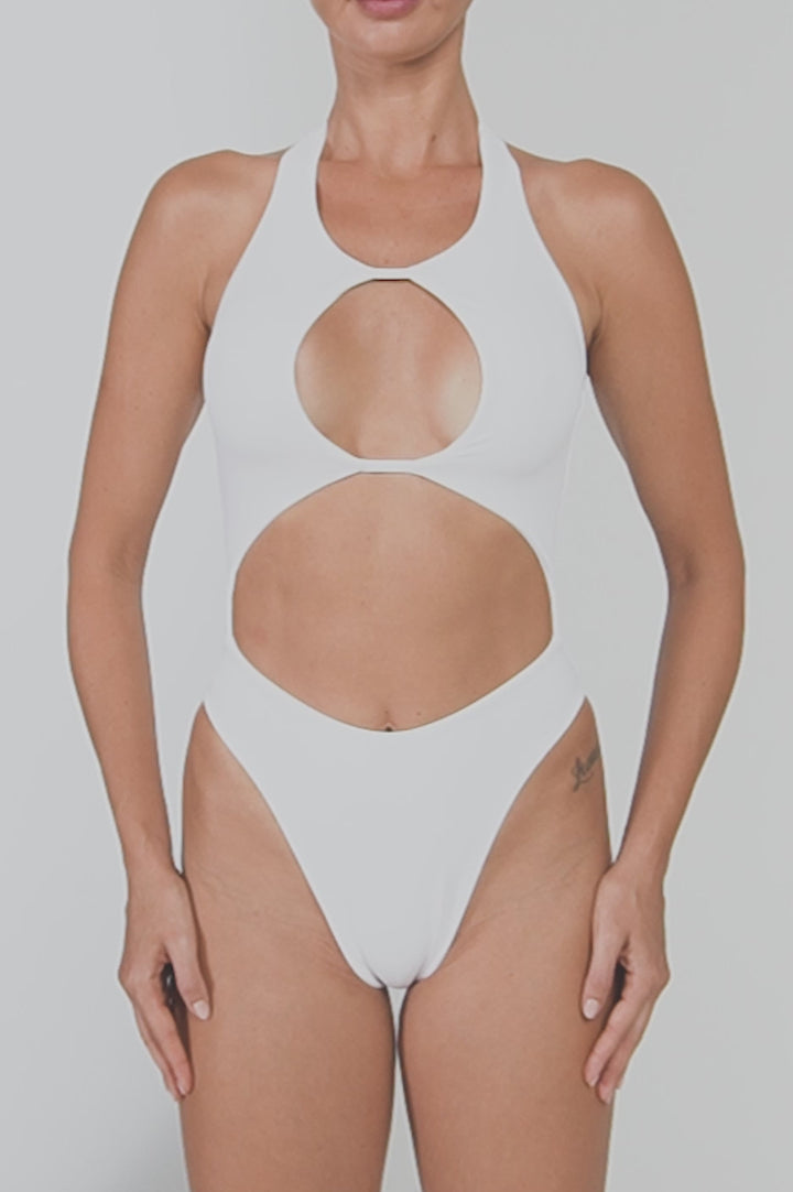 BSWS-S65 High Neck Keyhole One Piece