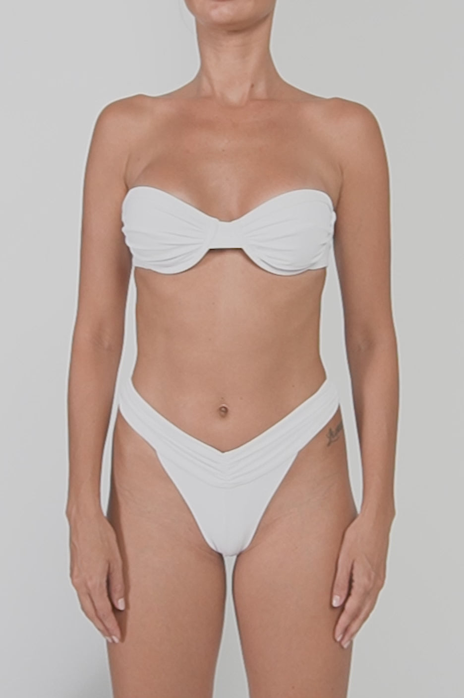 BSWS-B105 Ruched V-waist Bikini Bottom