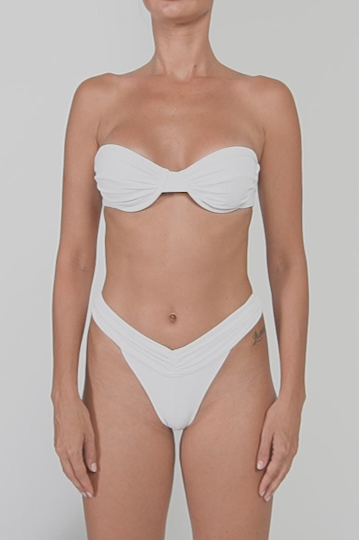 BSWS-B105 Ruched V-waist Bikini Bottom