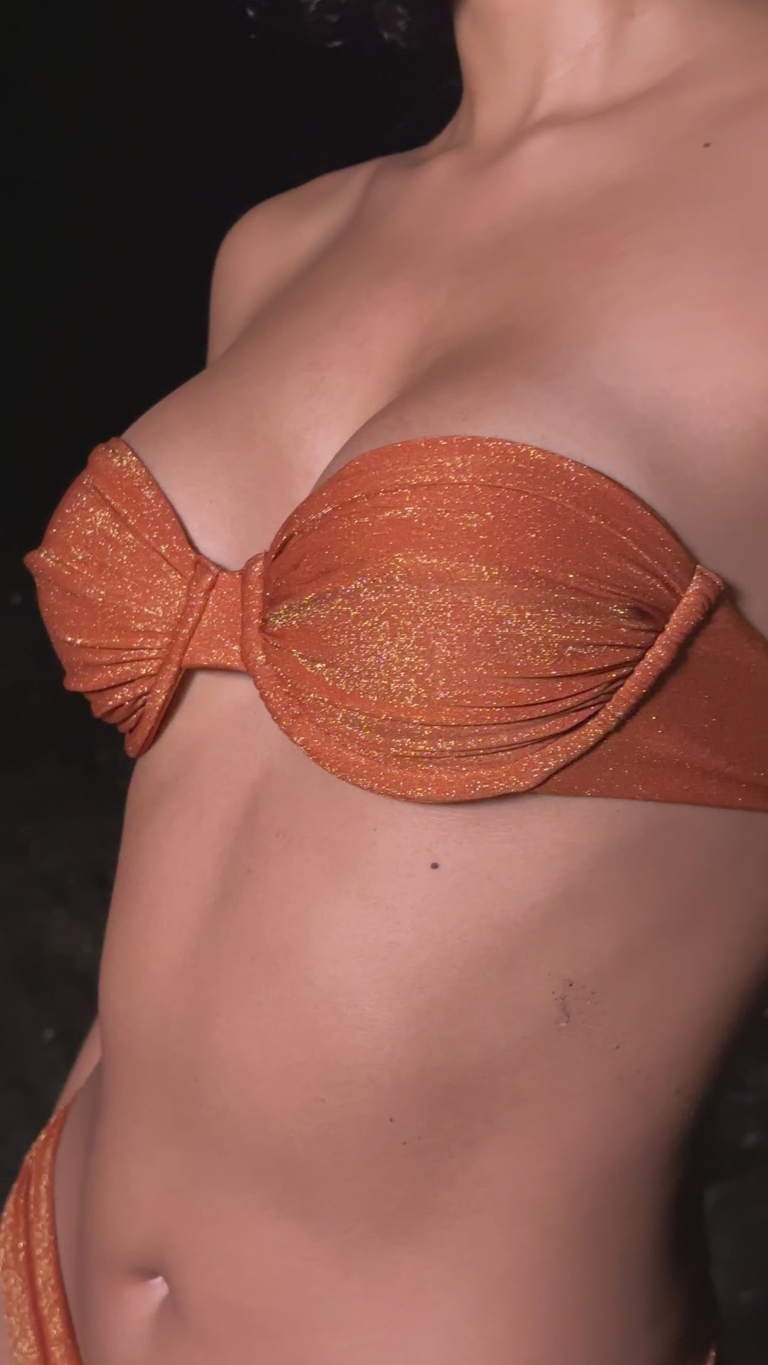 BSWS-T105 Gathered Underwired Bandeau Top