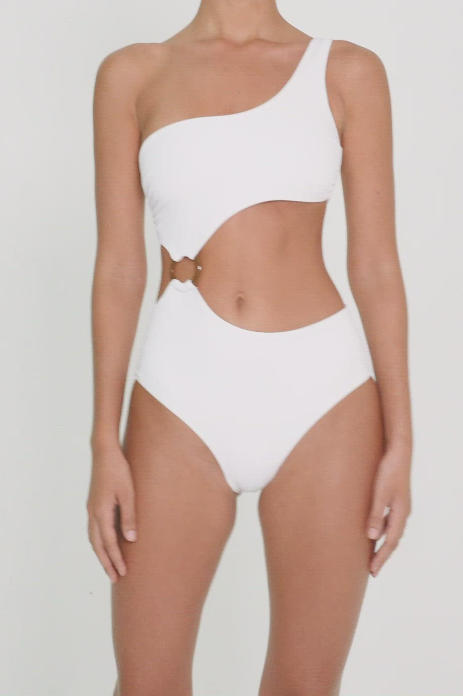 BSWS-S51 Assymetric Cut Out O-Ring Monokini