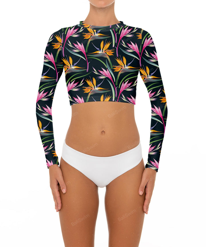 BSWS-R04 Long Sleeves Crop Rash Guard