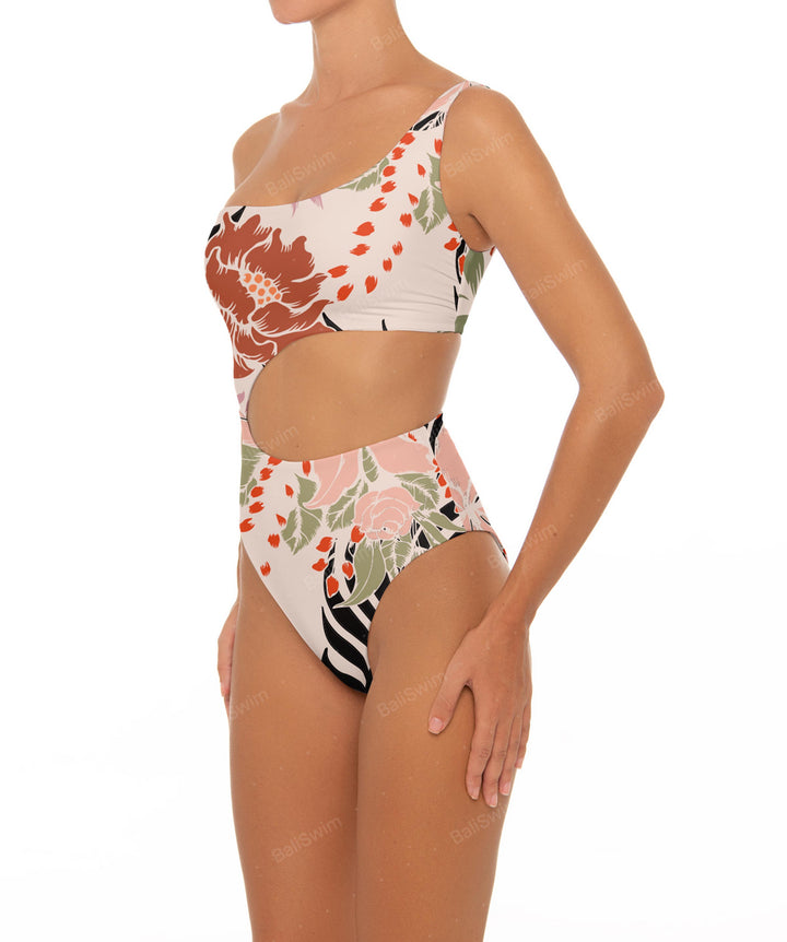 BSWS-S34 One Shoulder Swimsuit