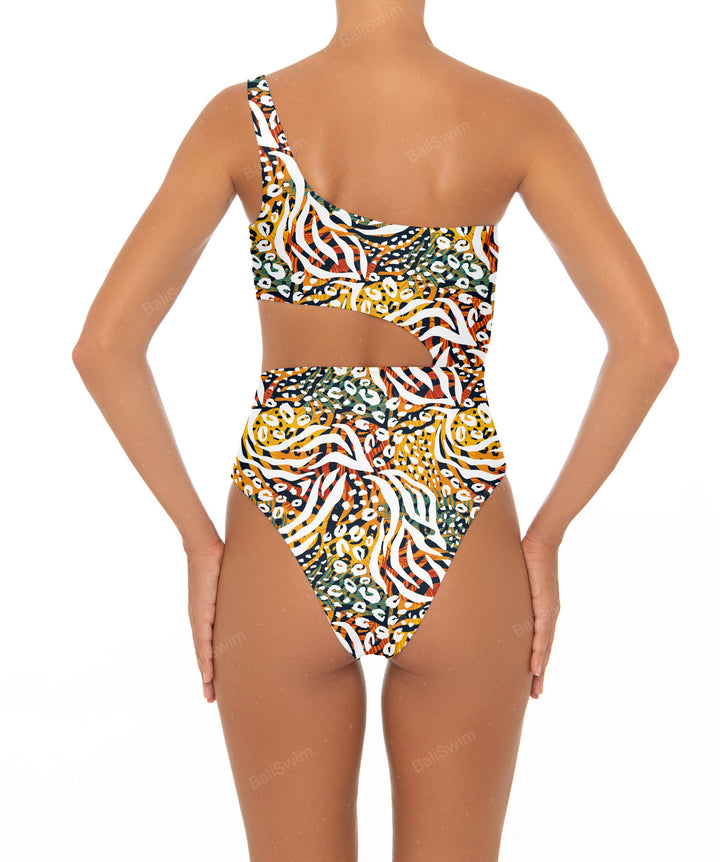 BSWS-S34 One Shoulder Swimsuit