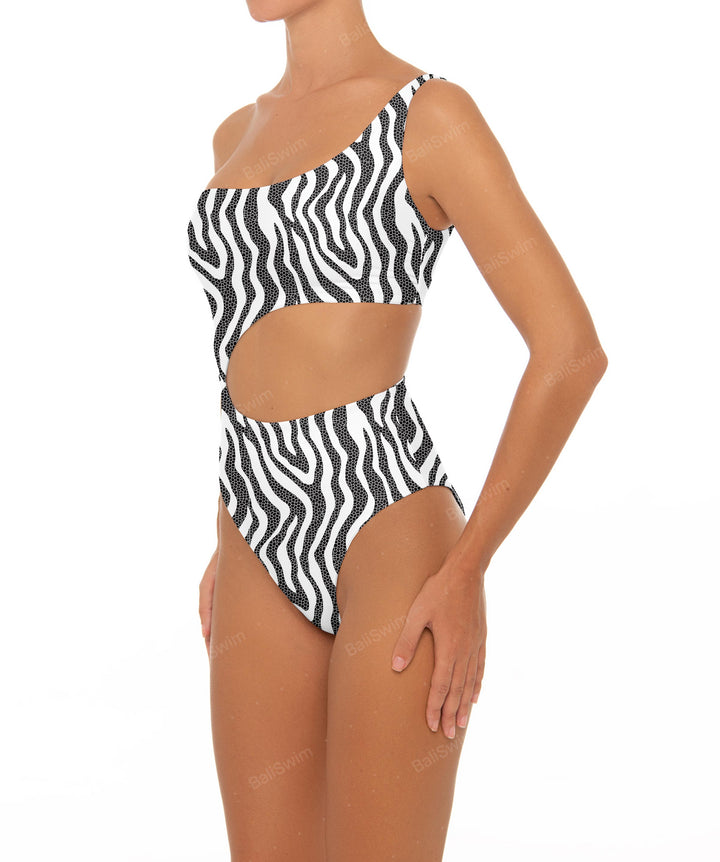 BSWS-S34 One Shoulder Swimsuit