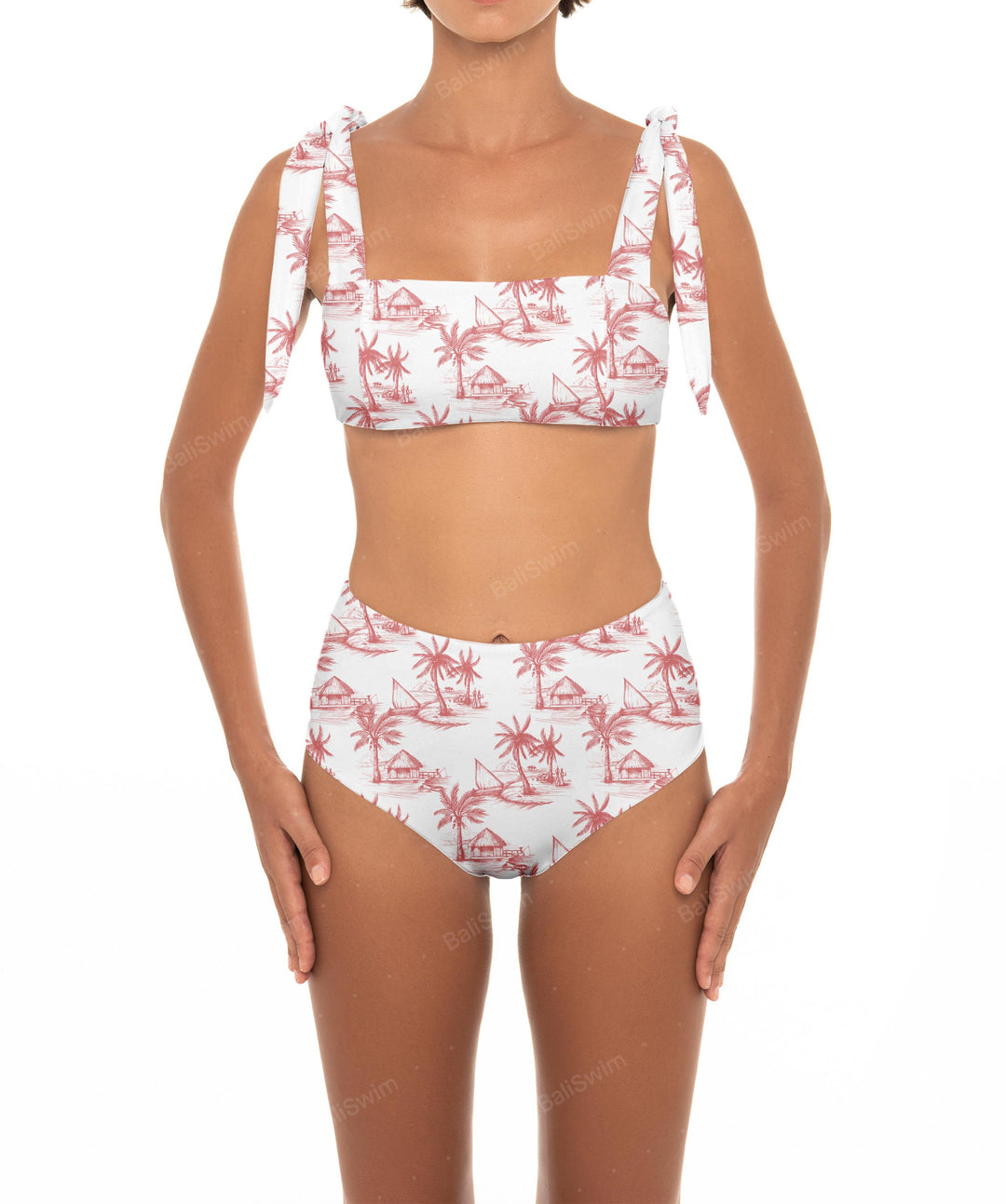 BSWS-T26 Tie Shoulder Bikini Top