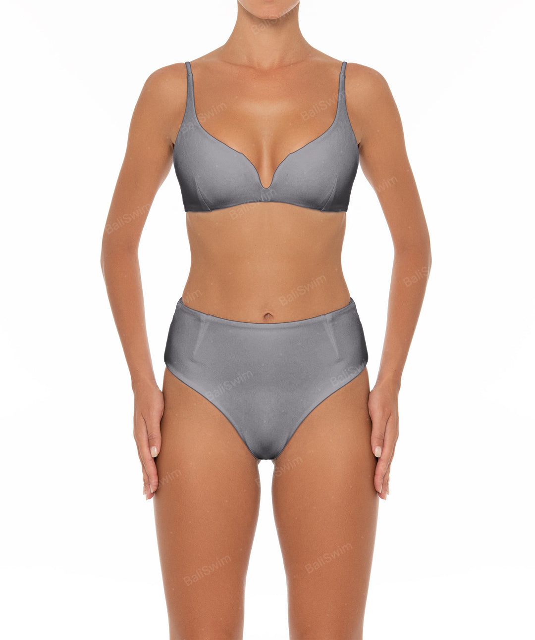 BSWS-B40 Darted High Rise Bikini Bottom