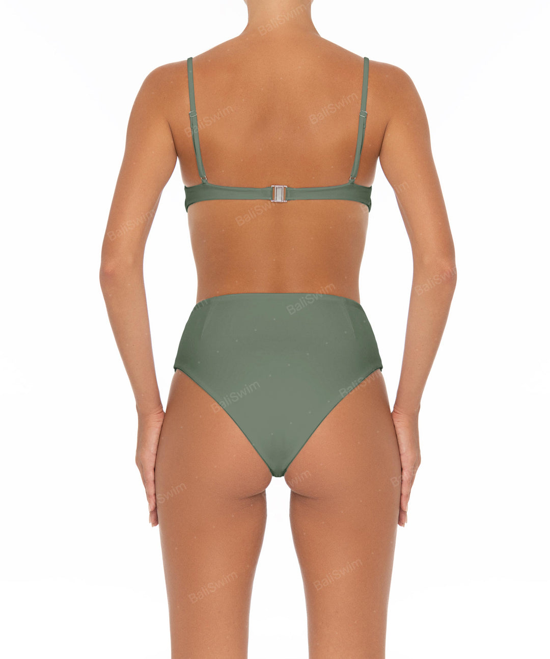BSWS-B40 Darted High Rise Bikini Bottom